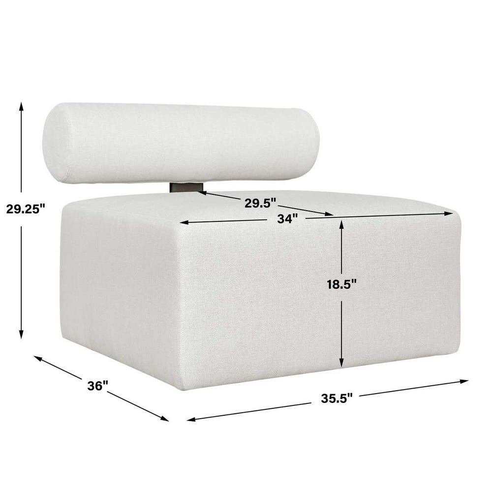 Bolster Back Outdoor Sofa, Armless