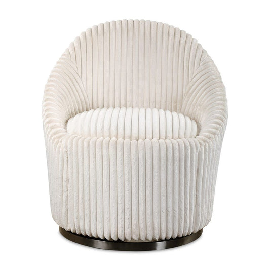 CRUE SWIVEL CHAIR, Ivory