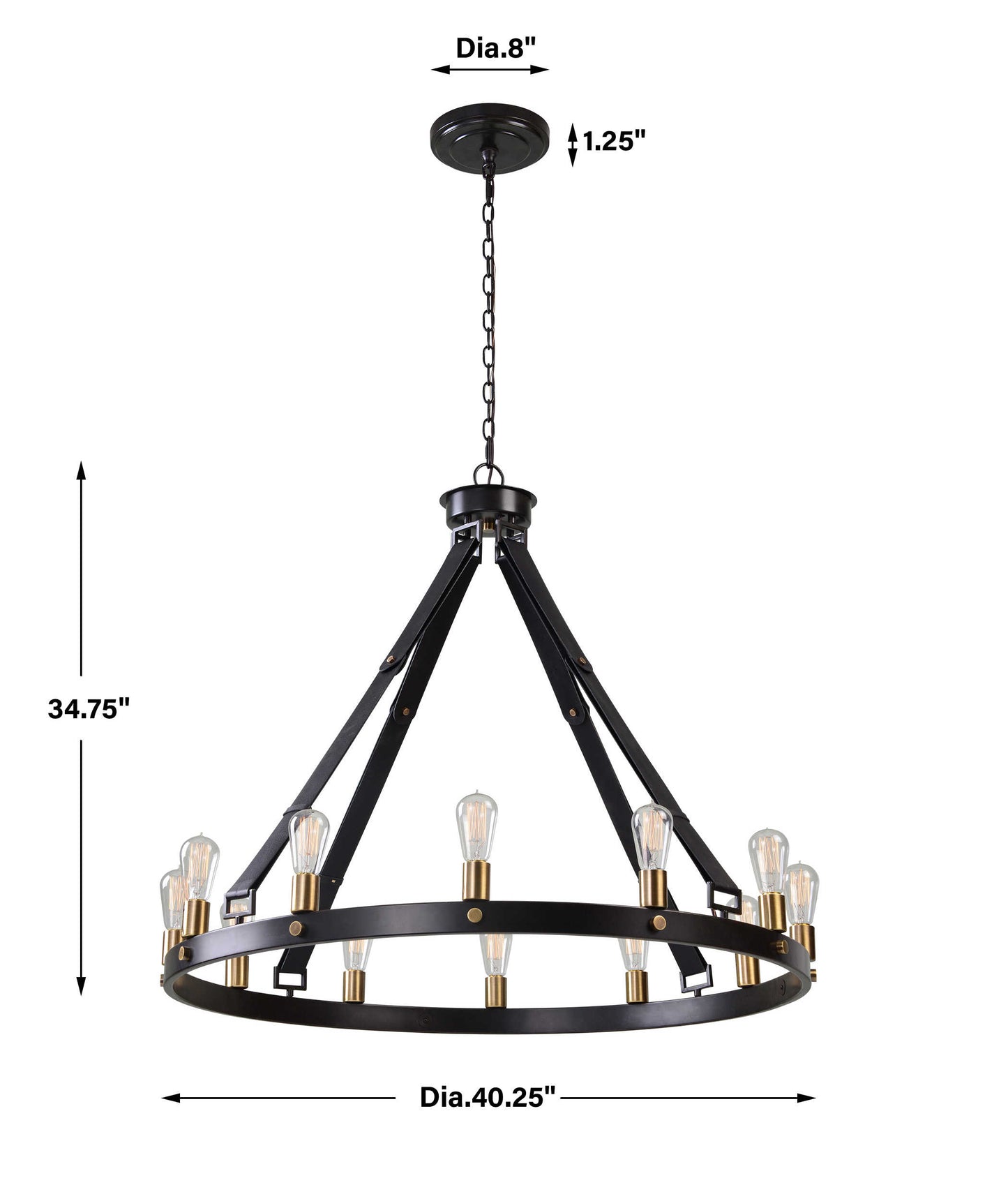 Marlow, 12 Lt Chandelier