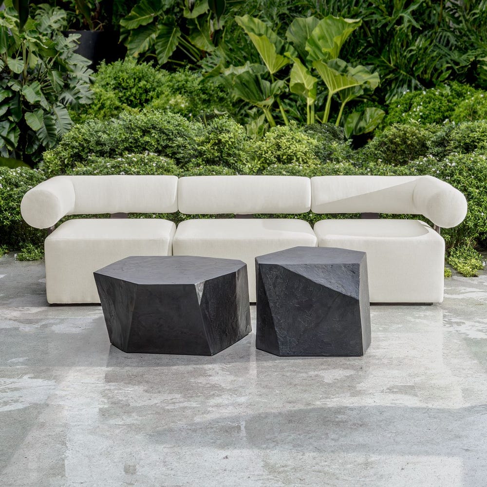 Bolster Back Outdoor Sofa, Corner