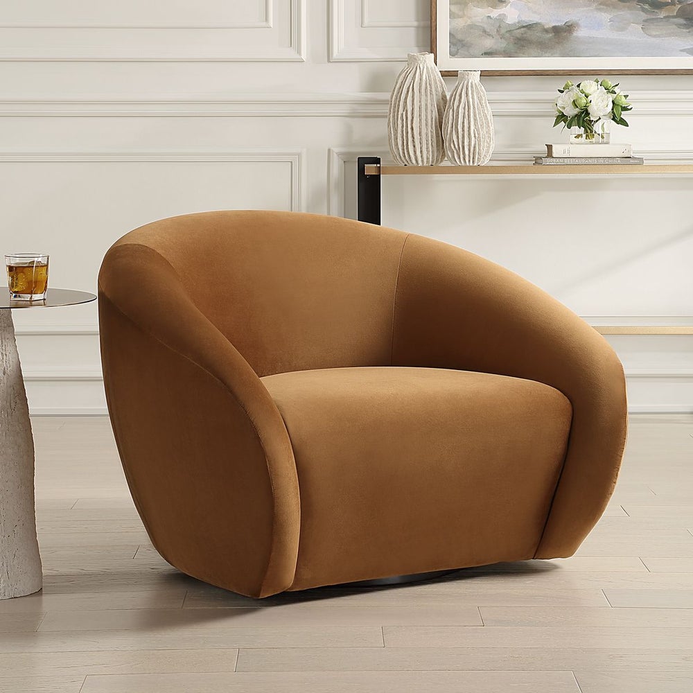 DeSoto Swivel Chair, Hazelnut