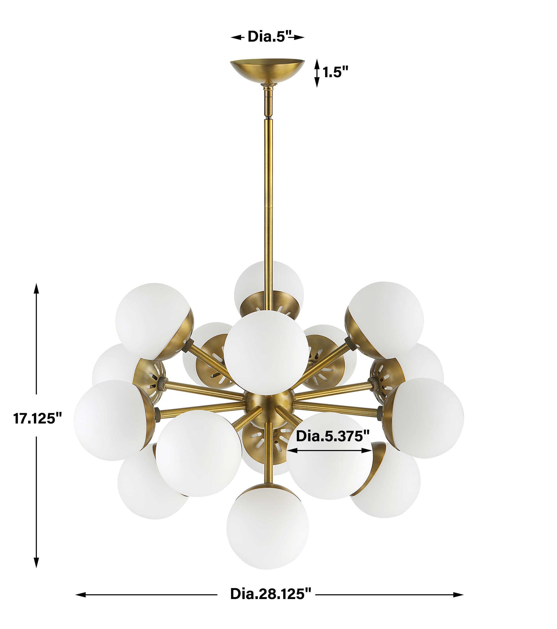 Droplet, 16 Lt Chandelier