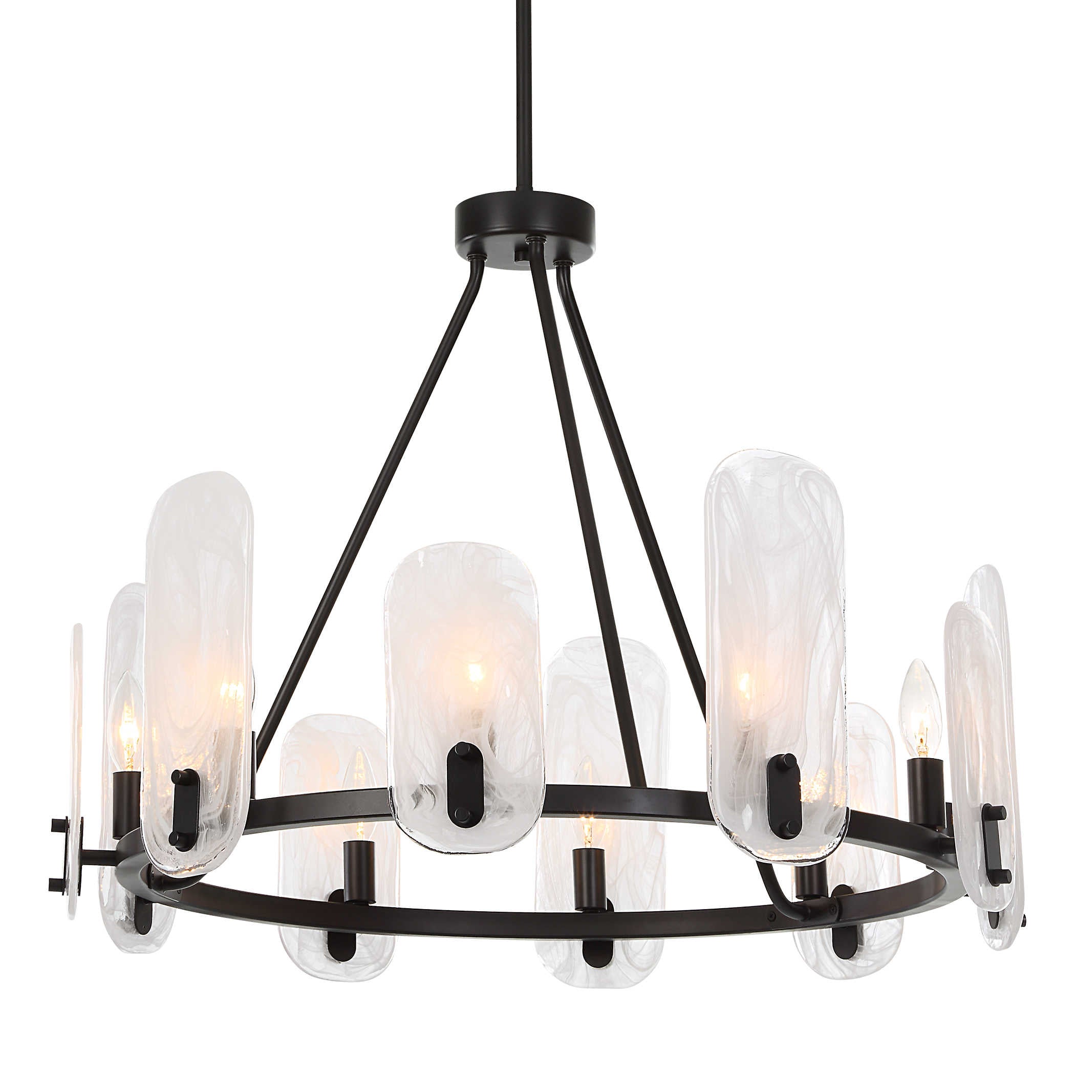 Ellipse, 10 Lt Chandelier