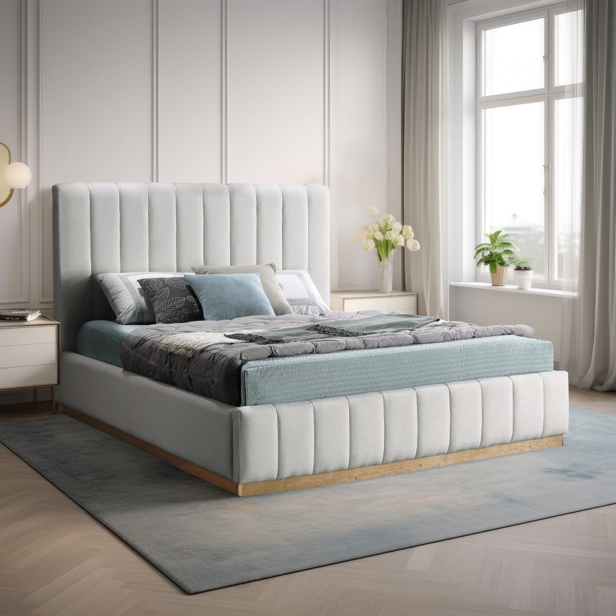 Lucia Linen Textured Fabric Bed – Fashionista De'cor