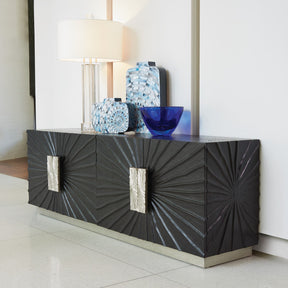 Pleated Media cabinet