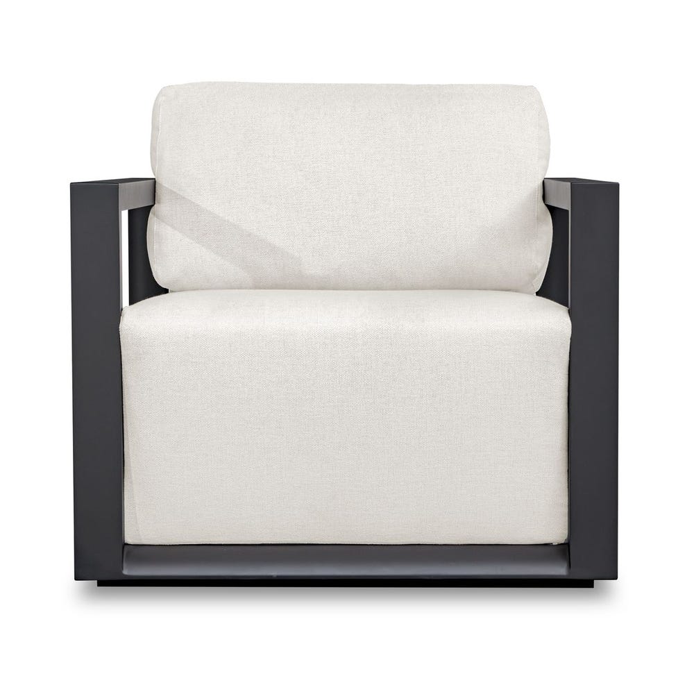 Remsen Outdoor Lounge Chair, Java Black/Oyster