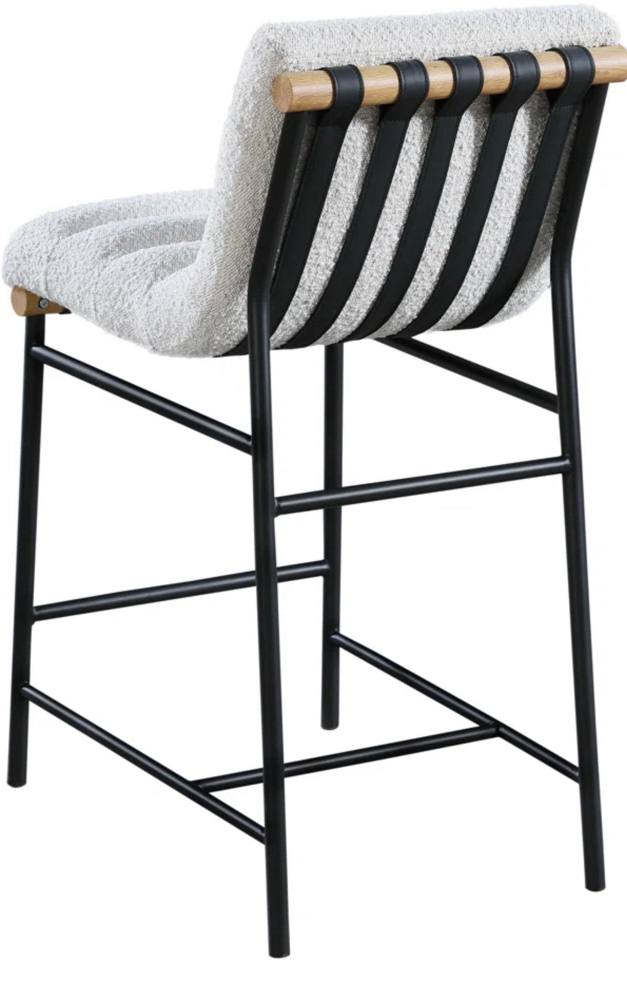 Burke Boucle Fabric Counter Stool